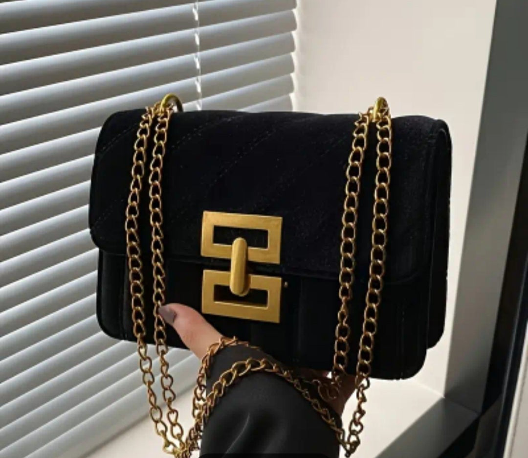 Sac Bryanna inspi noir/doré