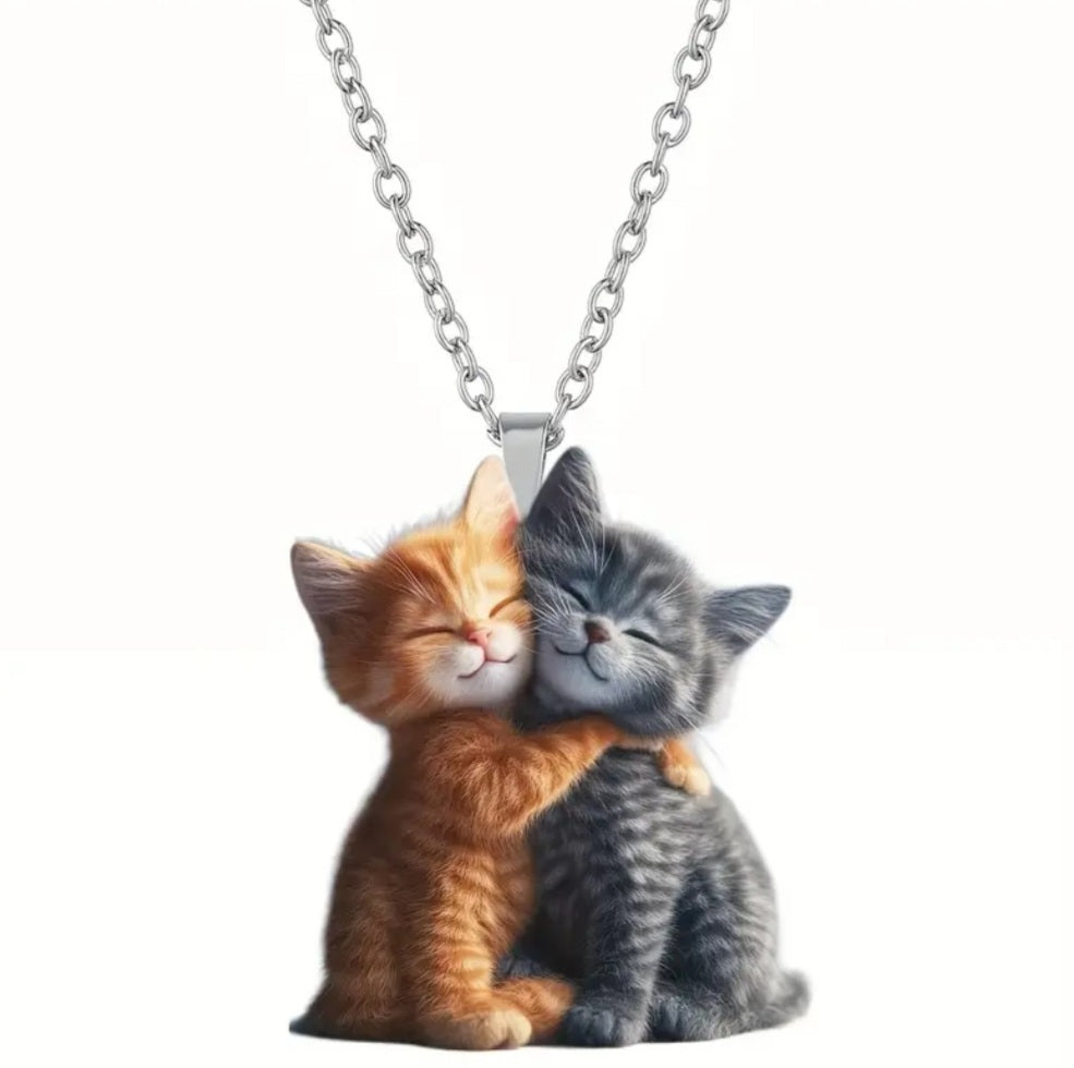 Collier chat calin