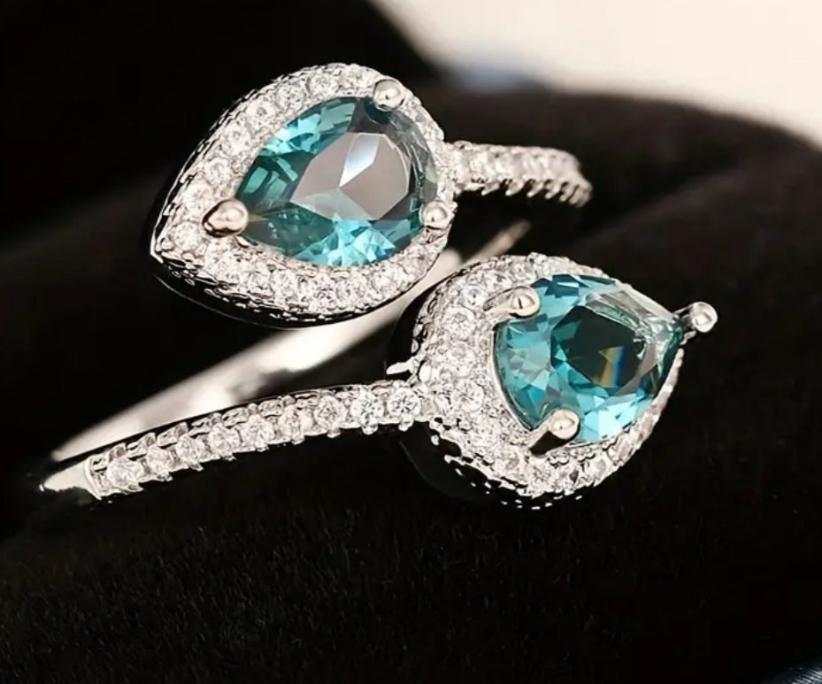 bague Anastasia ajustable argenté