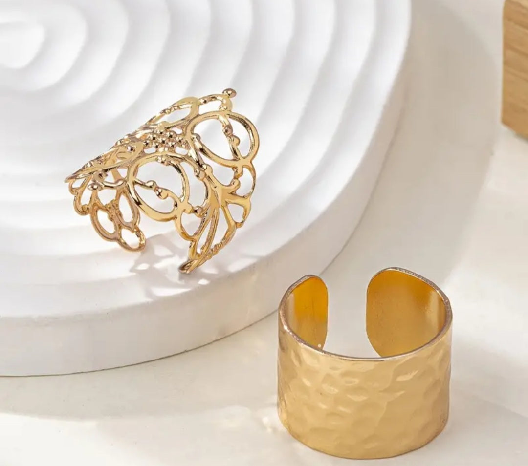 bague Amandine ajustable doré