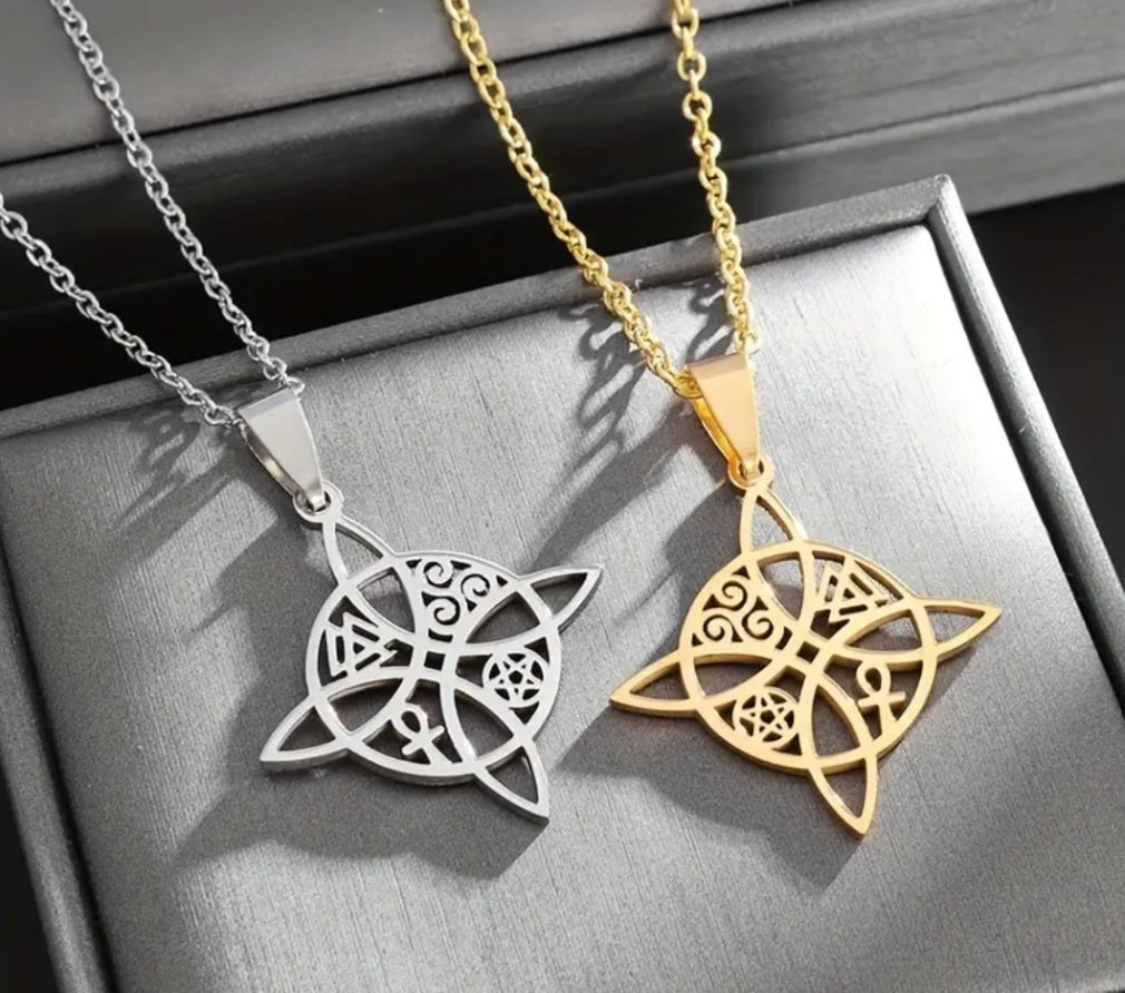 Collier doré Nœud de Sorcière