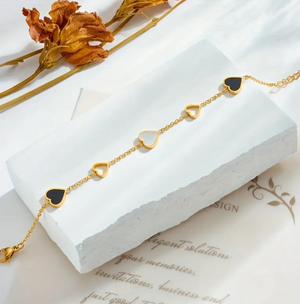 bracelet barbara coeur doré