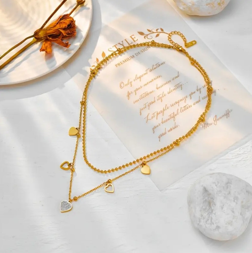 Collier Claire coeur doré