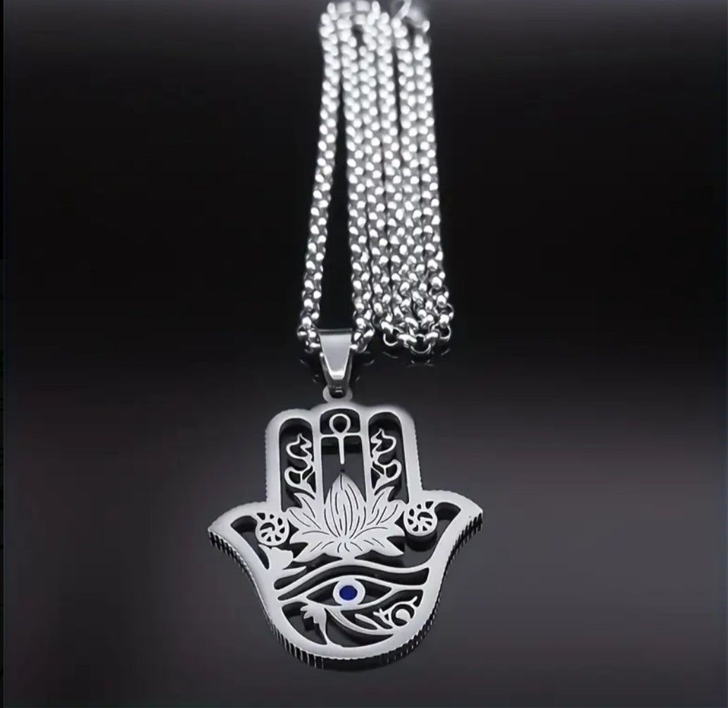 Collier main de Hamza doré