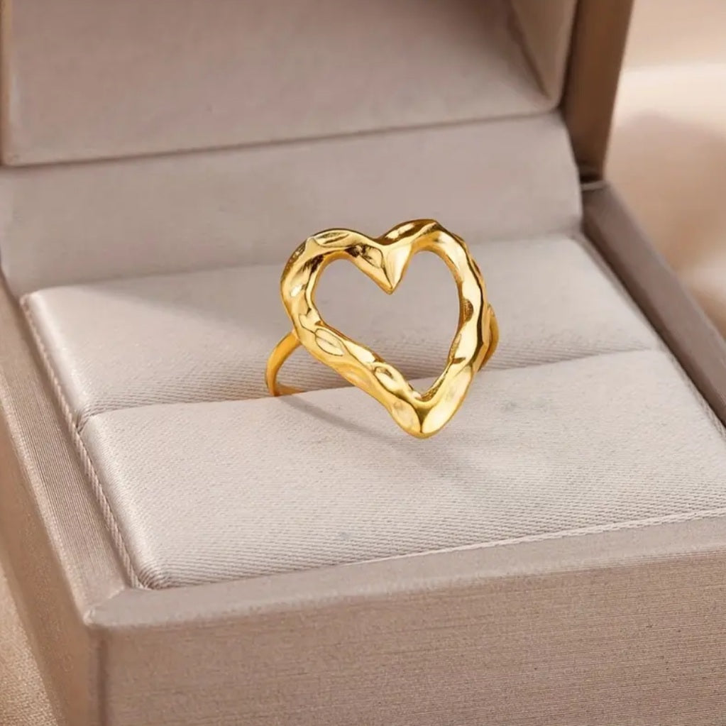 bague Camille coeur doré