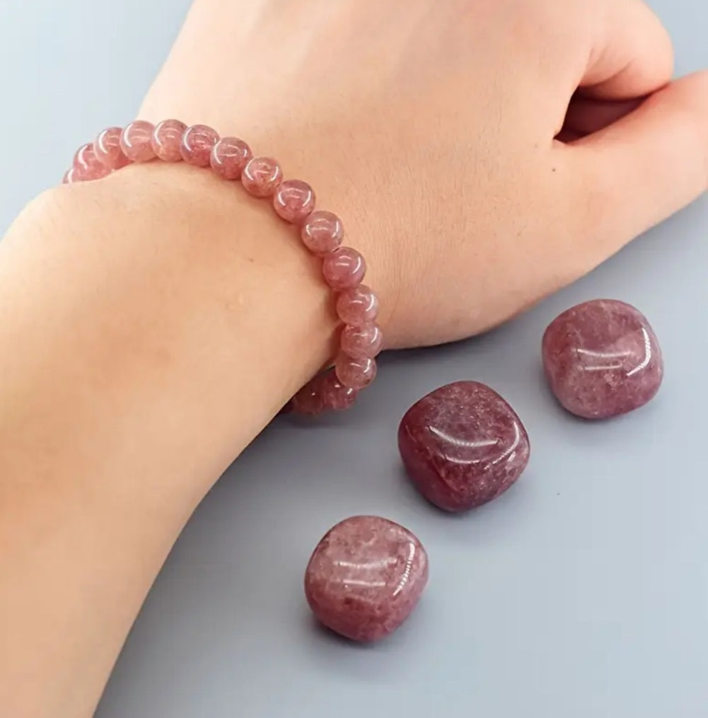 bracelet de quartz rouge