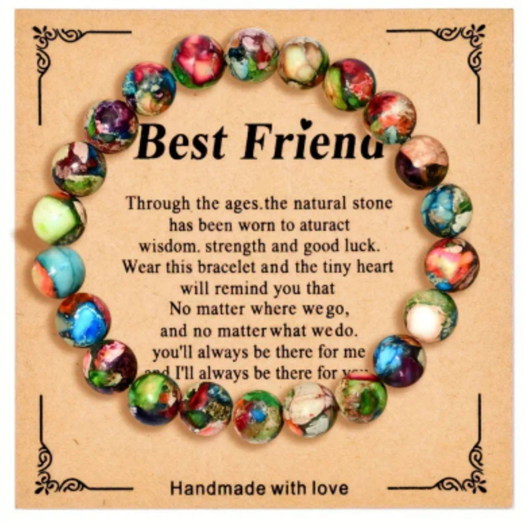 bracelet pierre naturelle colorée