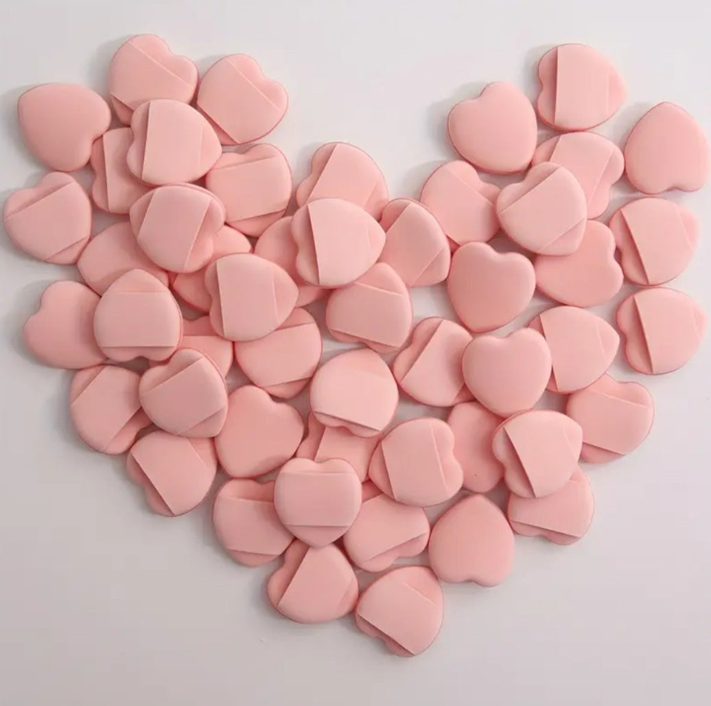 Éponges de maquillage coeur