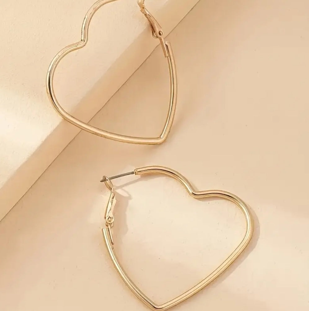 Boucles Maddy coeur doré