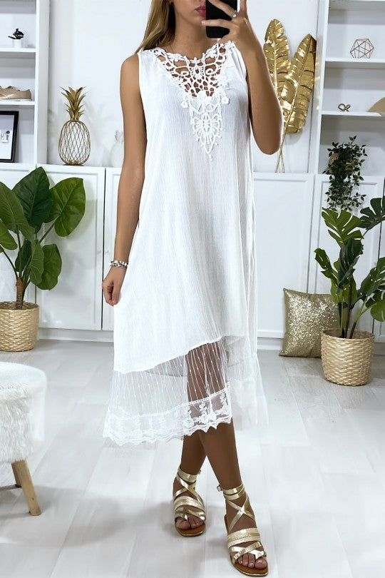 🌼Longue robe blanche