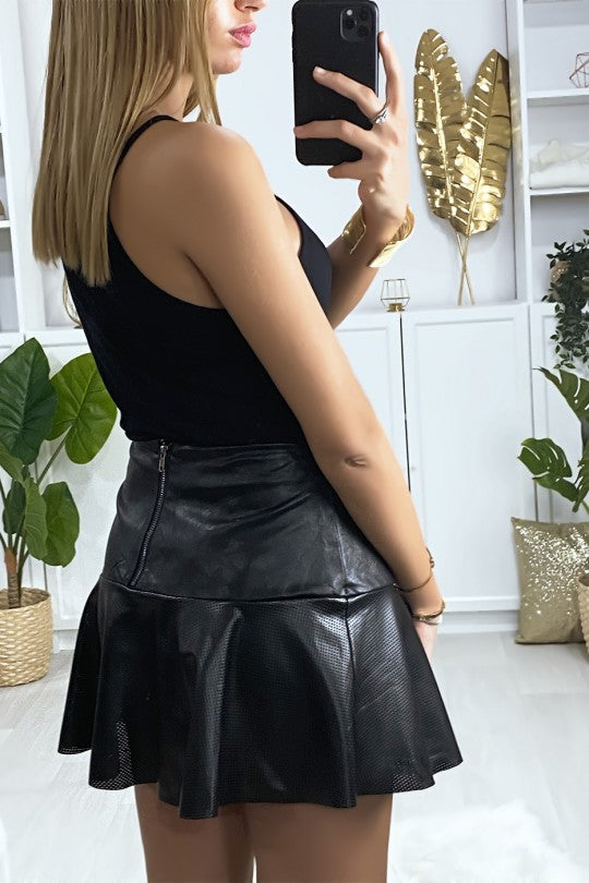 🌸Mini jupe patineuse noir