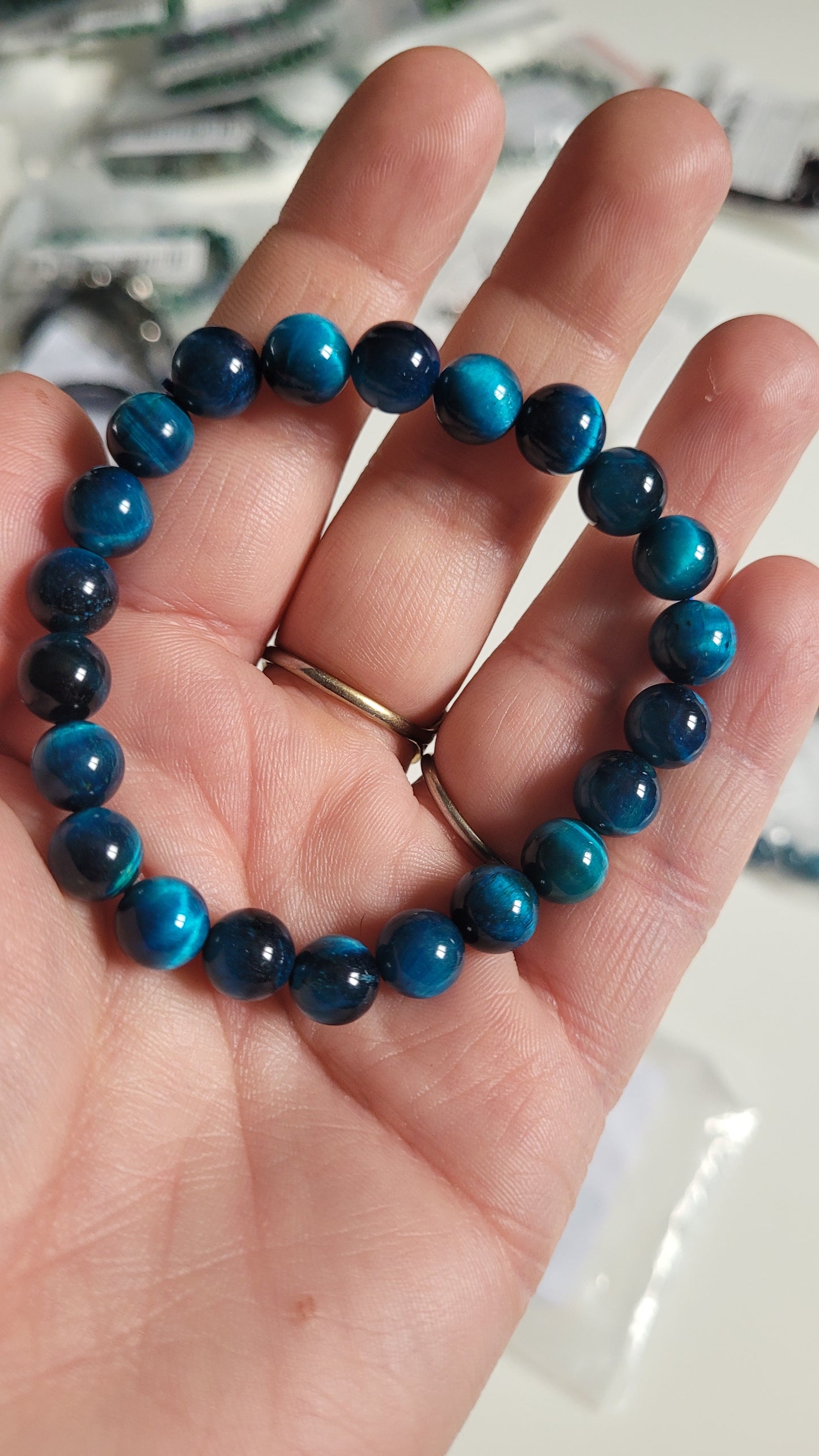 bracelet œil du tigre 🐅 turquoise