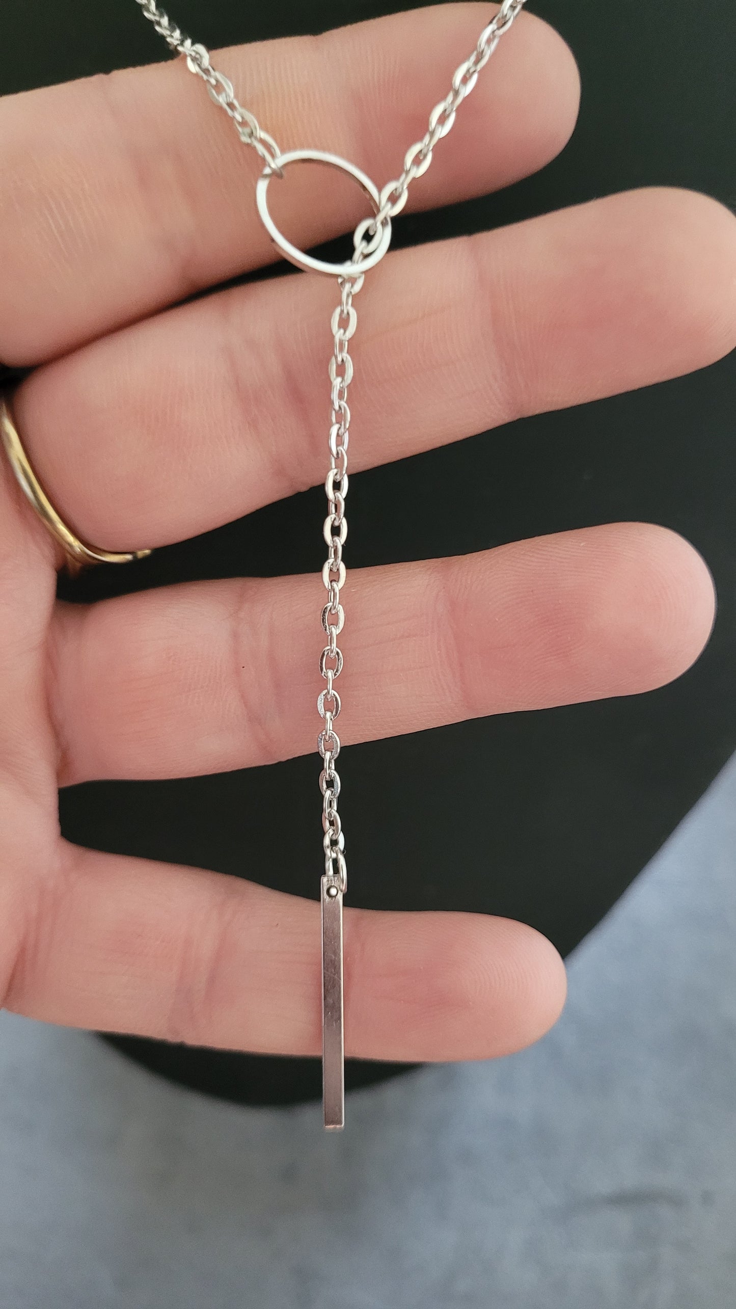 Collier Mya avec son anneau argenté