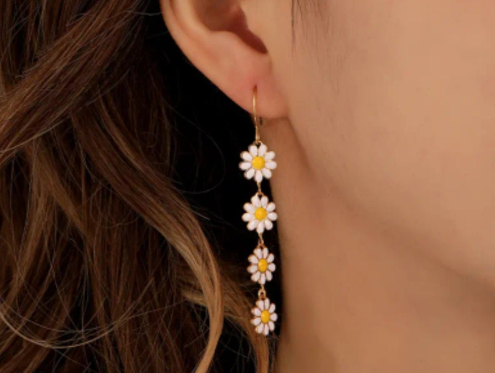 Boucles Soraya pendante Marguerite