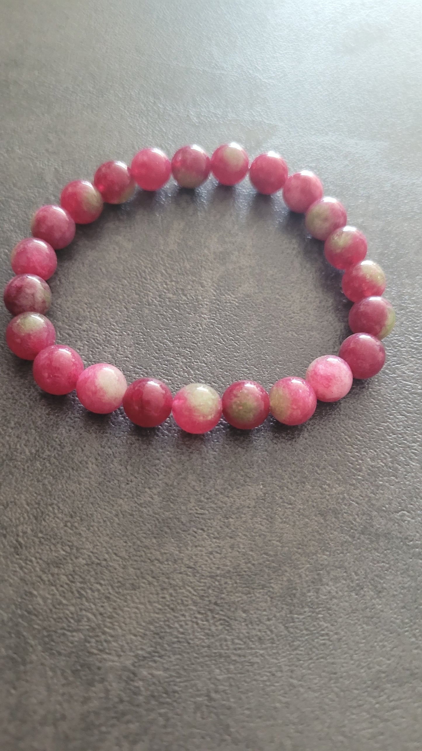 Bracelet pierre de fleur naturelle Violet