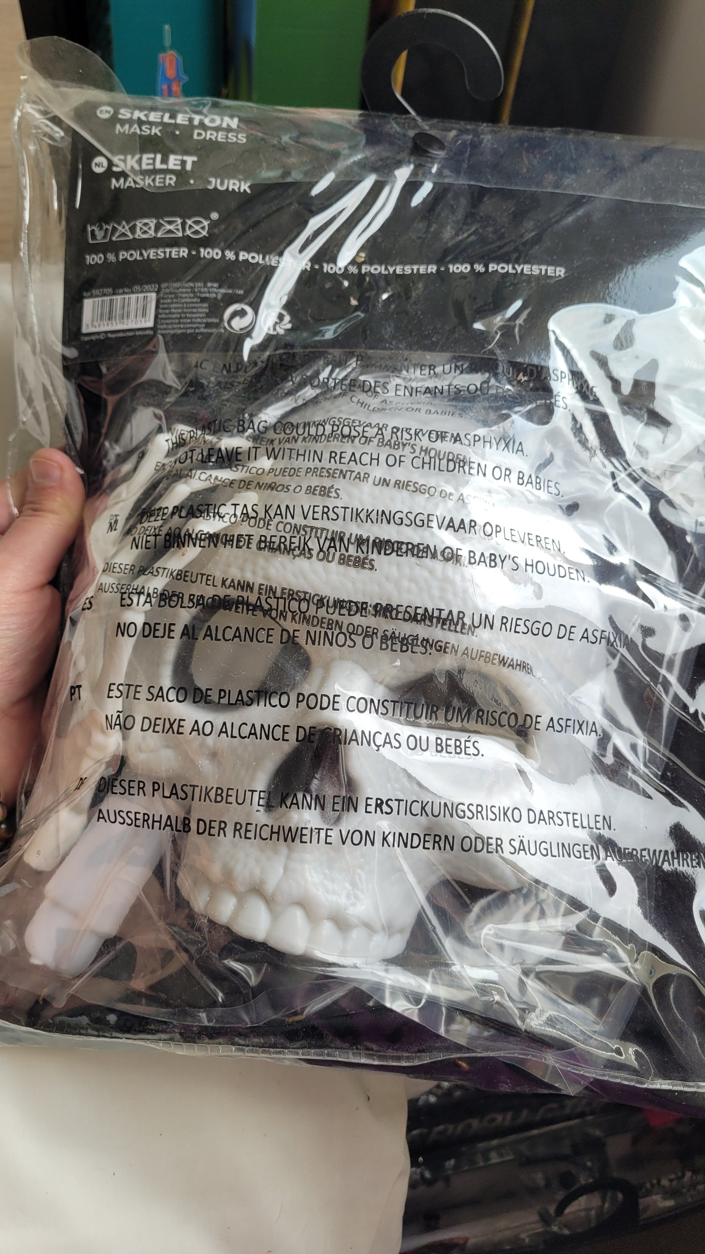 déguisement squelette S