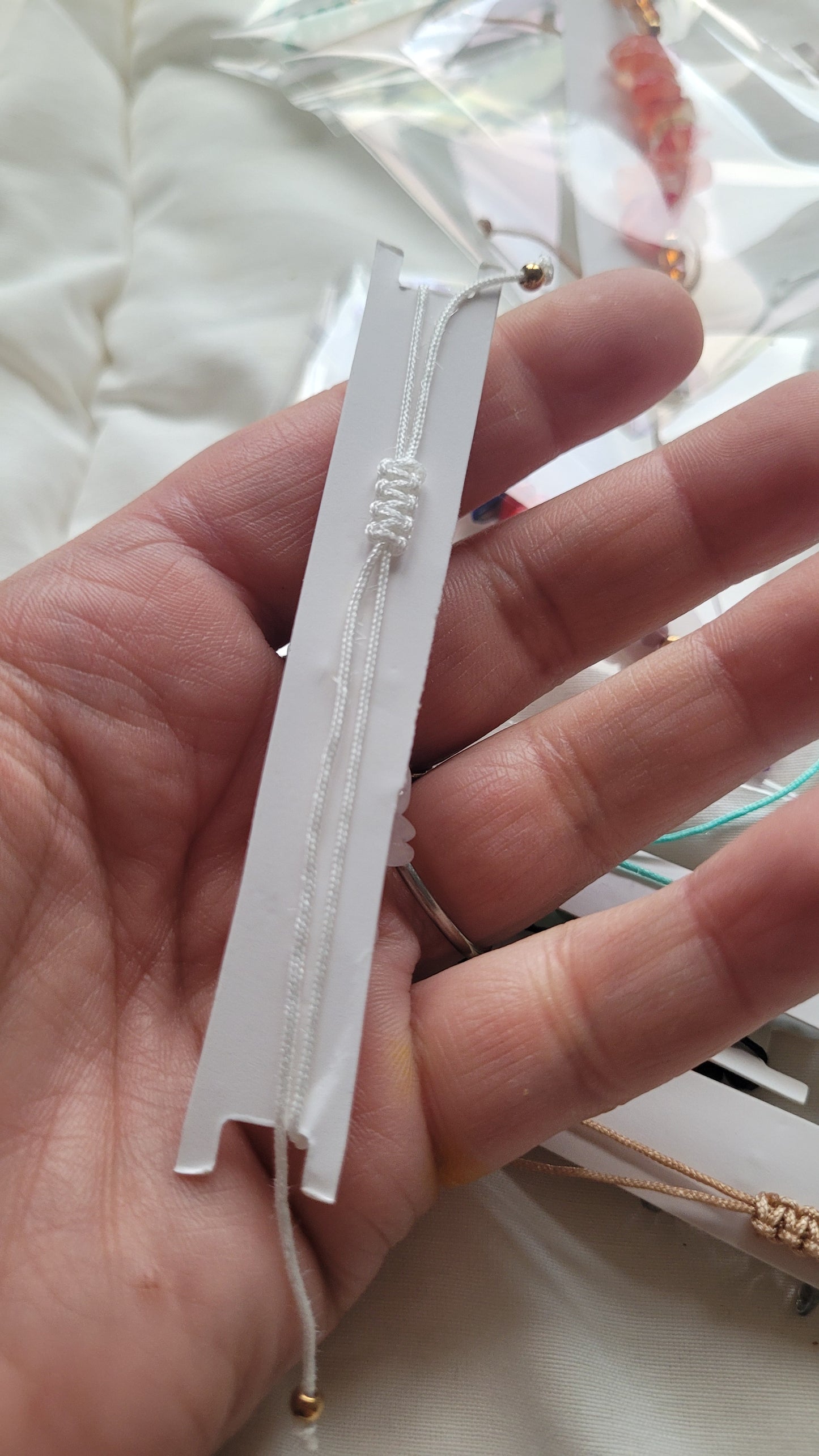 bracelet rubis blanc