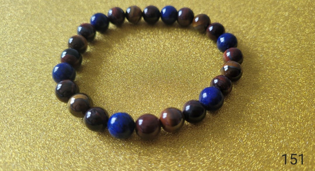 bracelet Richesse/Chance avec Œil de tigre.