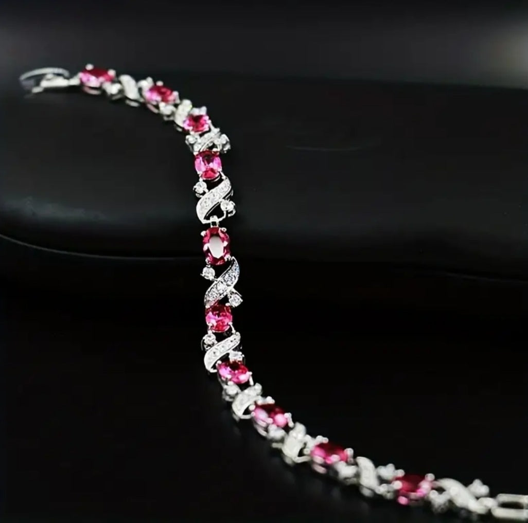 Bracelet Hilona argenté/rosé