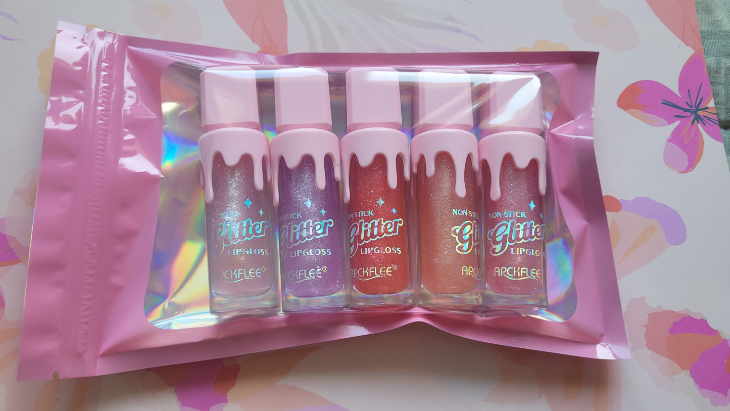 lot 5 gloss pailletté