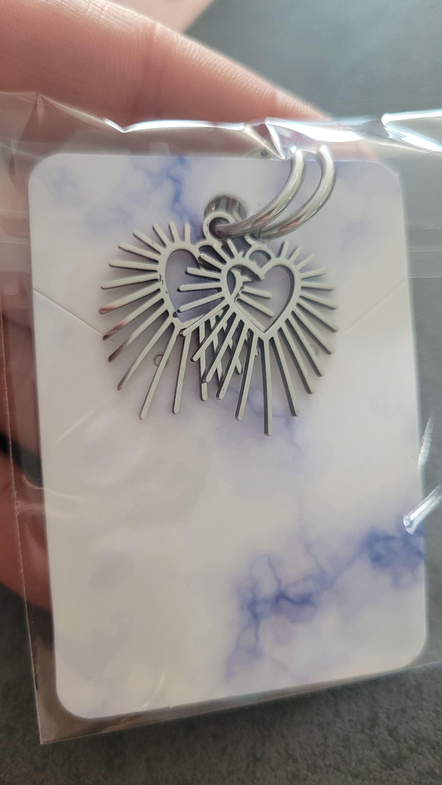 boucles Mélina coeur élégante argenté