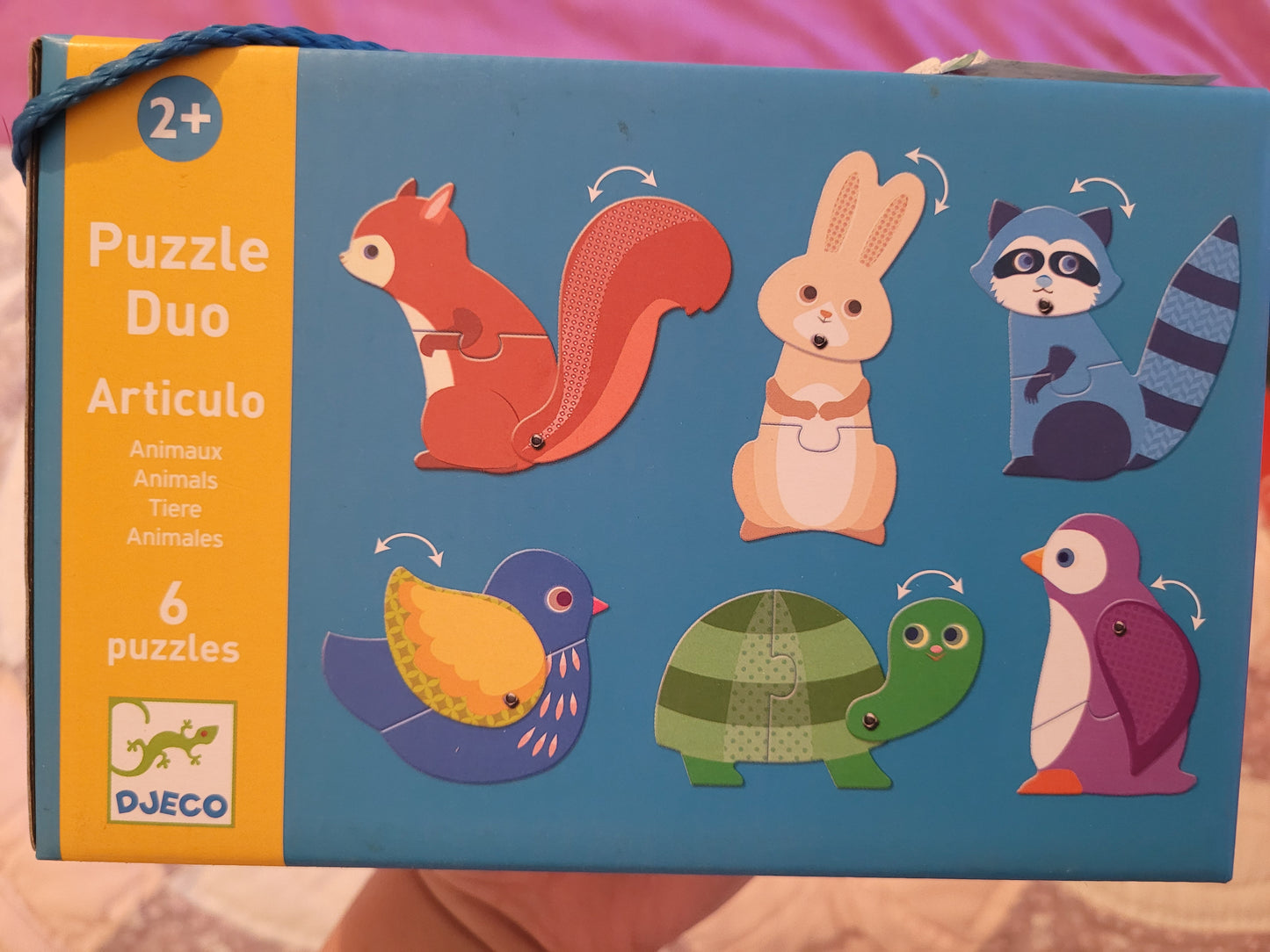 6 Puzzles animaux de couleurs