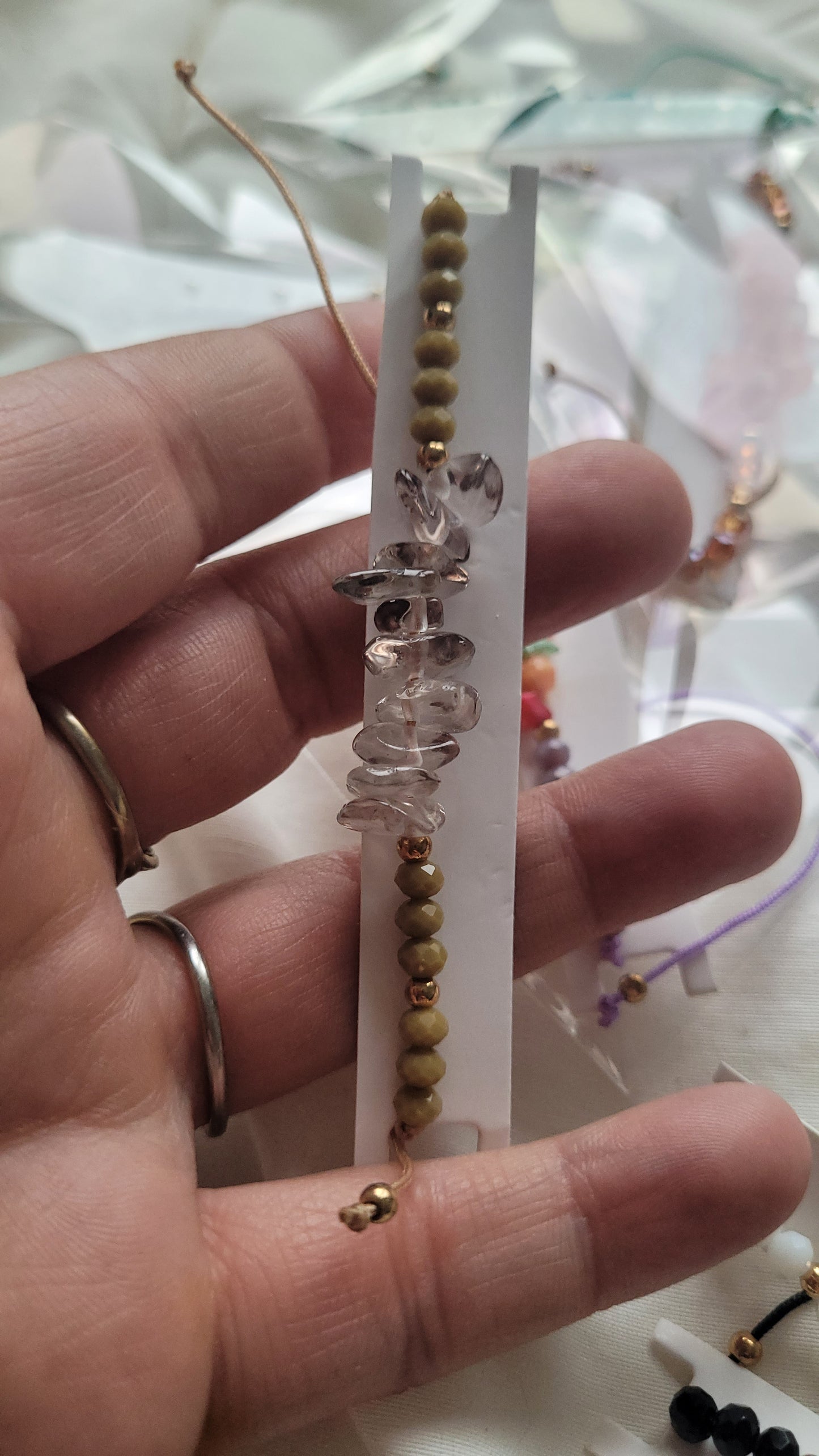 bracelet rubis marron