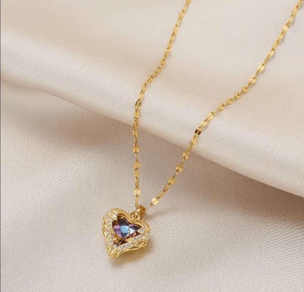 Collier Jennifer coeur doré