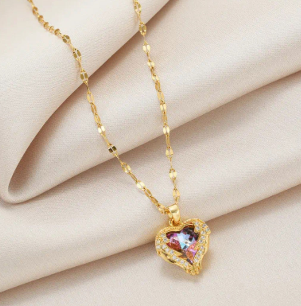 Collier Jennifer coeur doré