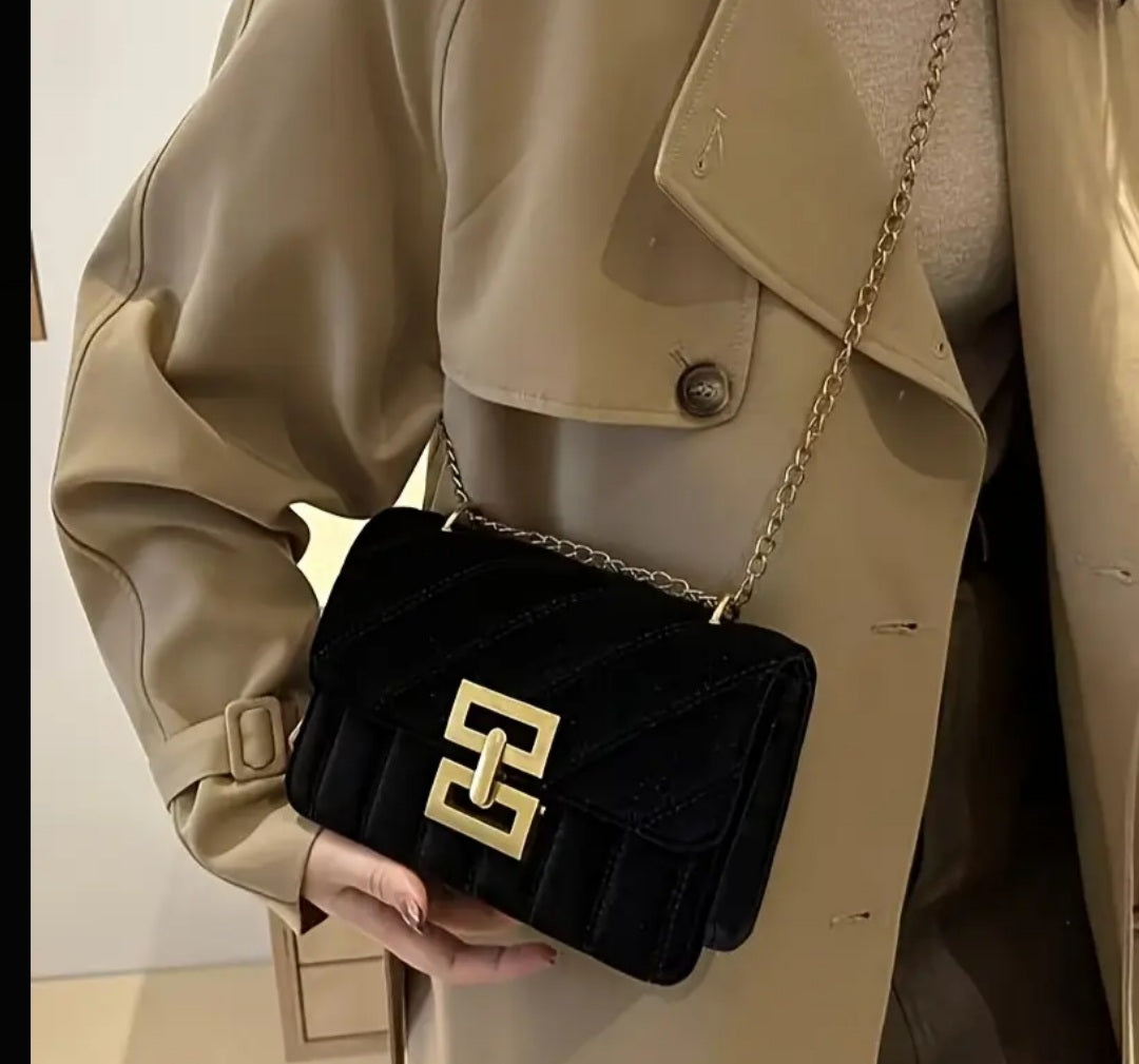 Sac Bryanna inspi noir/doré