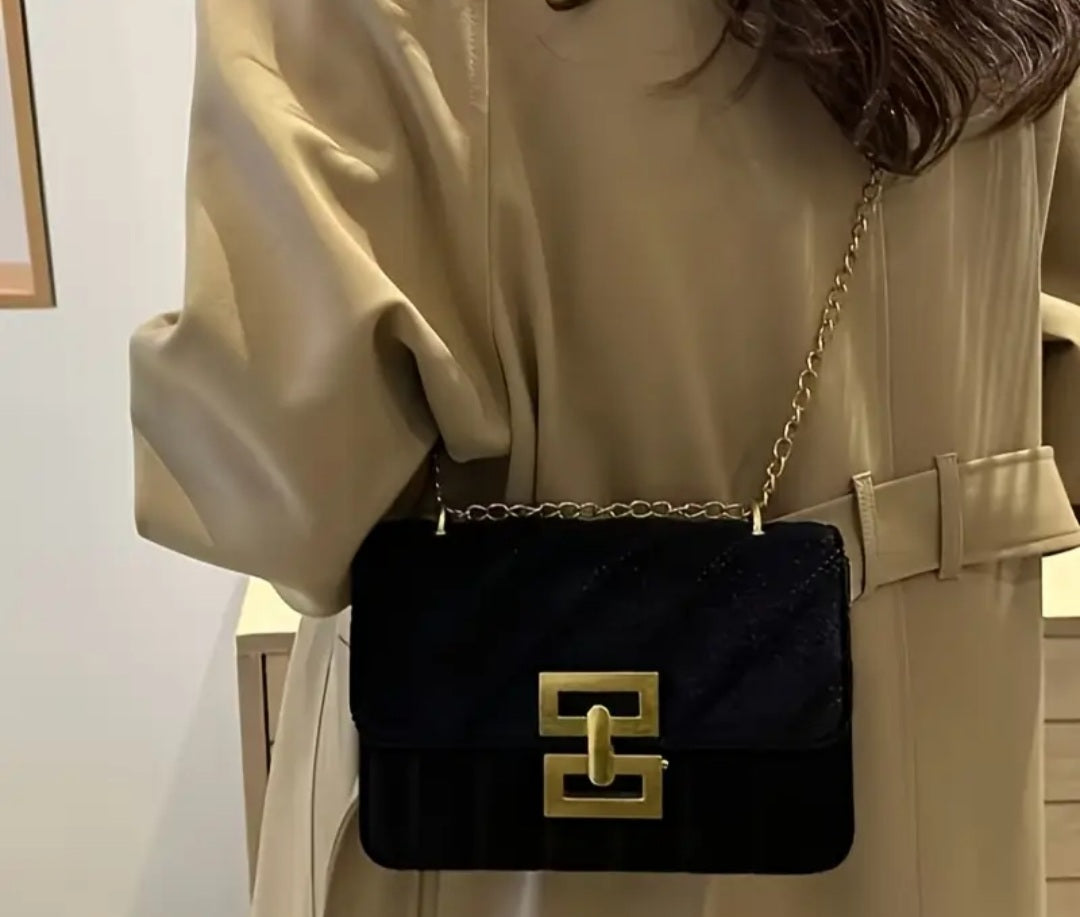 Sac Bryanna inspi noir/doré