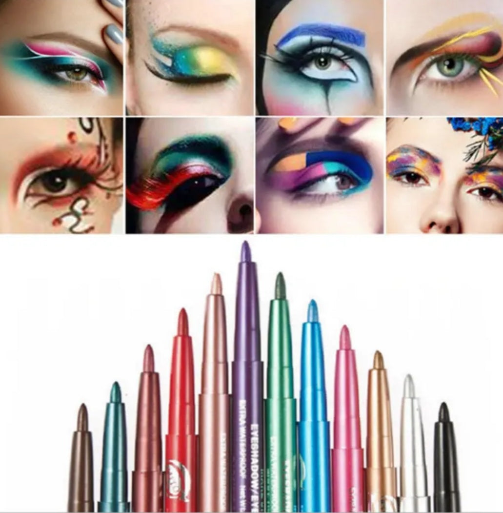 12 crayons eyeliners