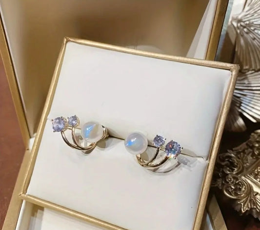 Boucle Elena 3perles clous