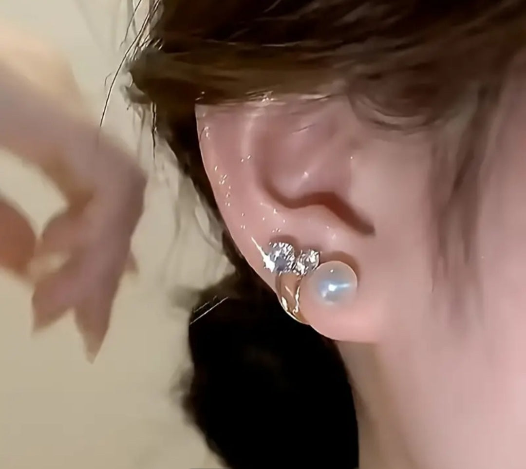 Boucle Elena 3perles clous