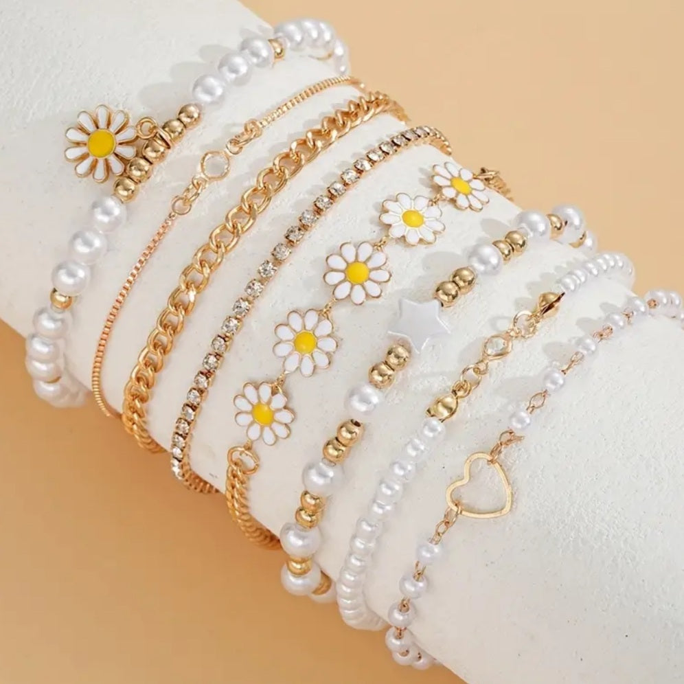 Ensemble Emma 8 bracelets chic