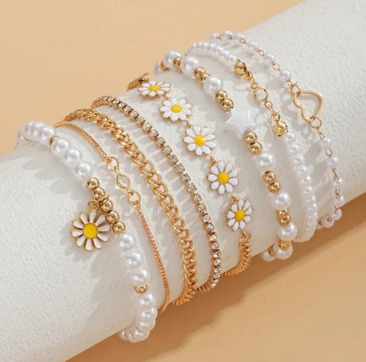 Ensemble Emma 8 bracelets chic