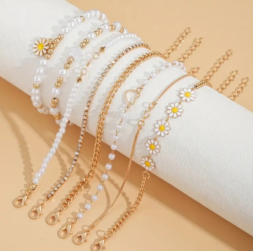 Ensemble Emma 8 bracelets chic