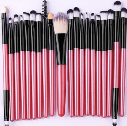 20 pinceaux rose