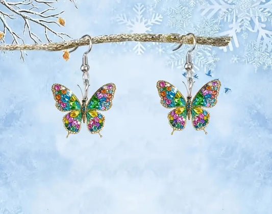 Boucle Ariel papillon