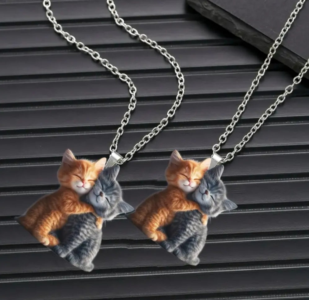 Collier chat calin