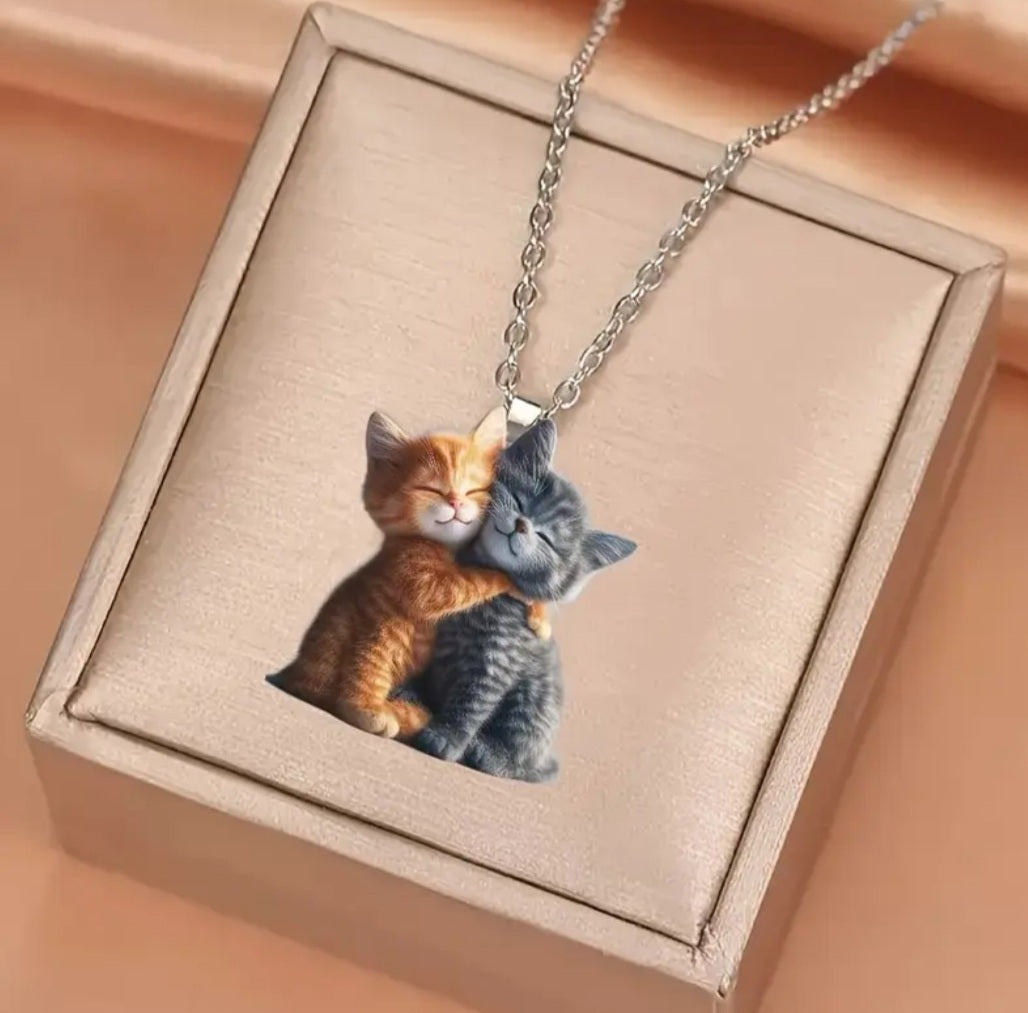 Collier chat calin