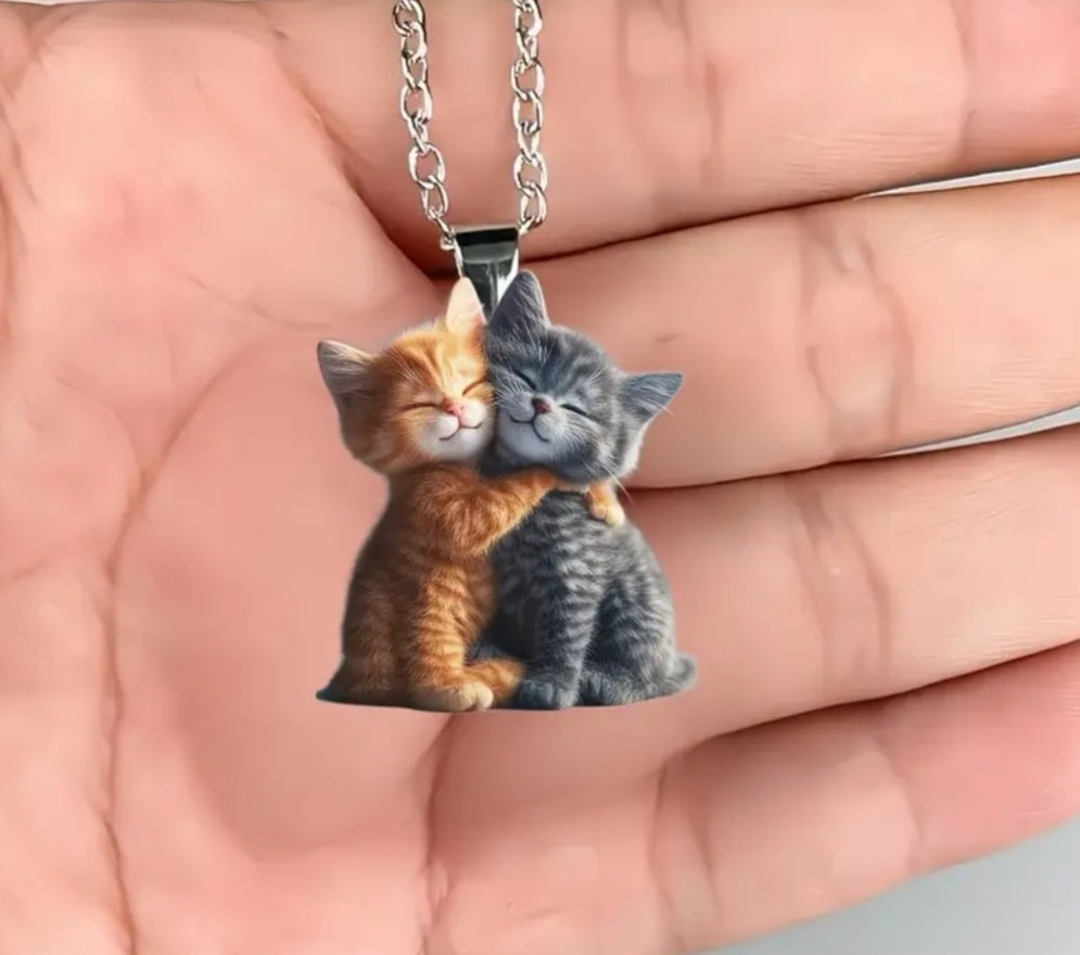 Collier chat calin