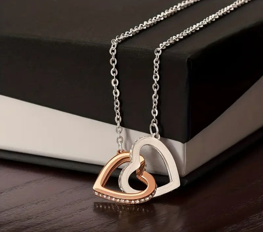 Collier Victoria double coeur strass