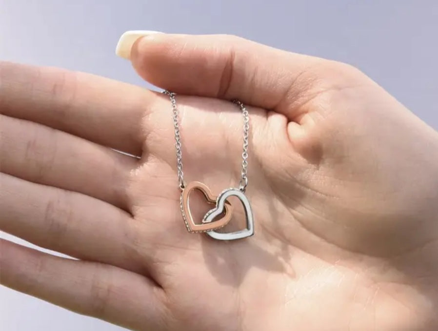 Collier Victoria double coeur strass