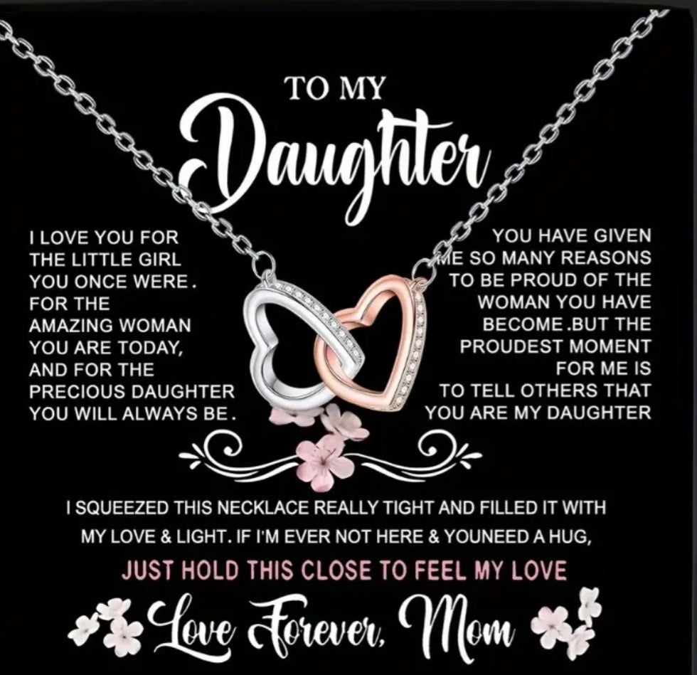 Collier Victoria double coeur strass