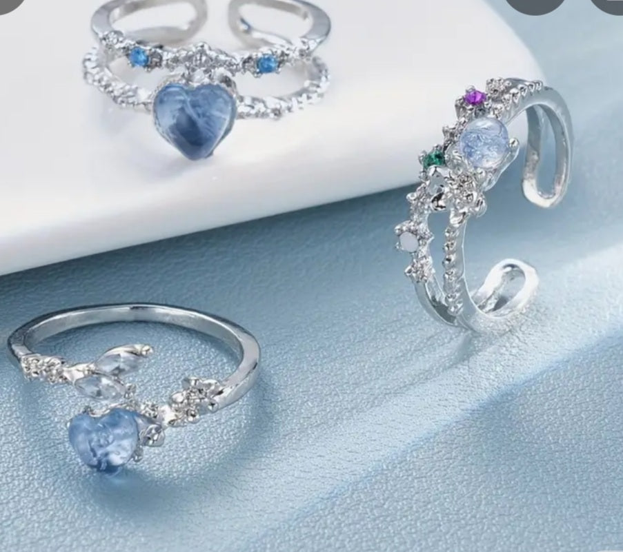 Ensemble de 3 bagues Cléa élégantes