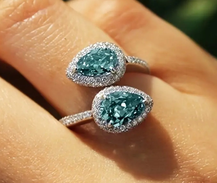 bague Anastasia ajustable argenté