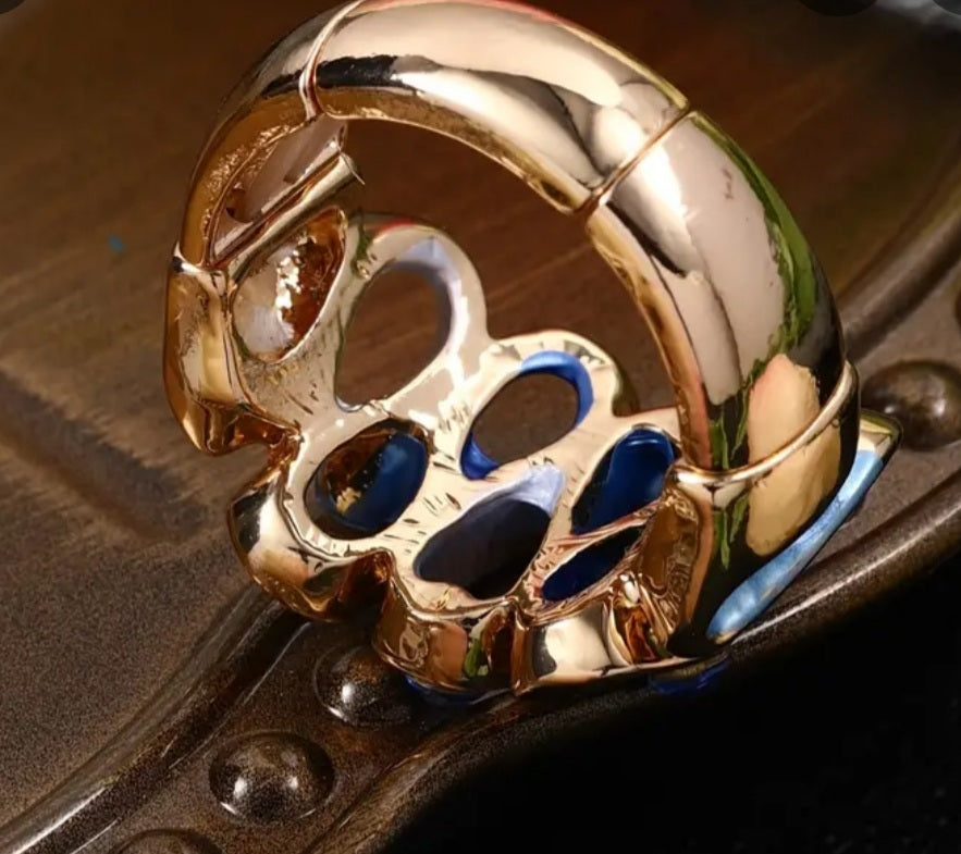 bague Elena bleu royal strass