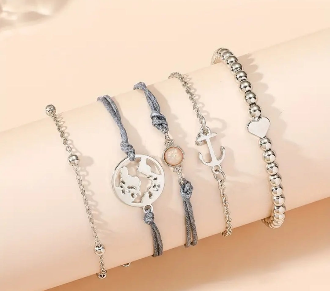 Ensemble Sofia 5 bracelets