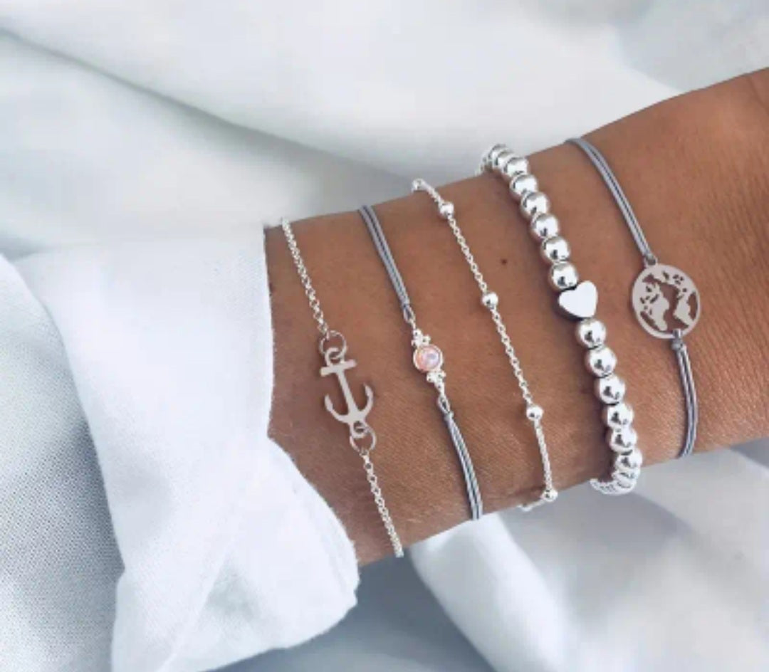 Ensemble Sofia 5 bracelets